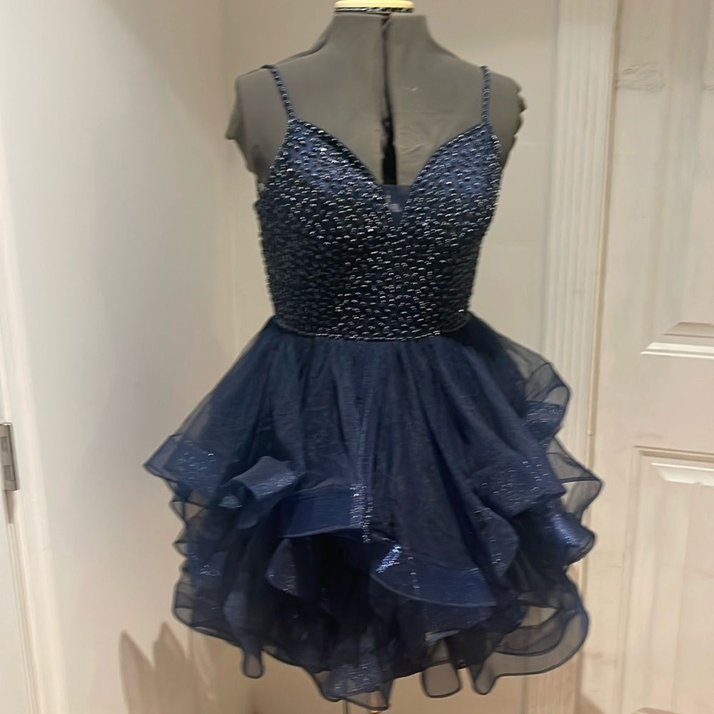 Zupaka Women’s Navy Size 13 Cocktail Dress